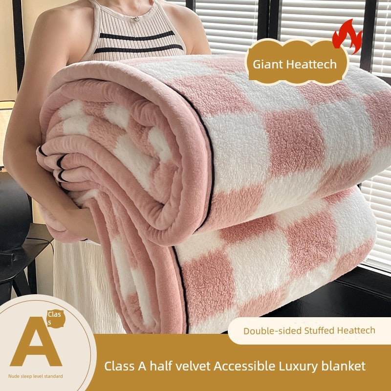 Winter Coral Fleece Cover Throw lanket Office Nap Blanket Sofa Cover Dormitory Half Velvet Blanket Julia M LifeStyles
