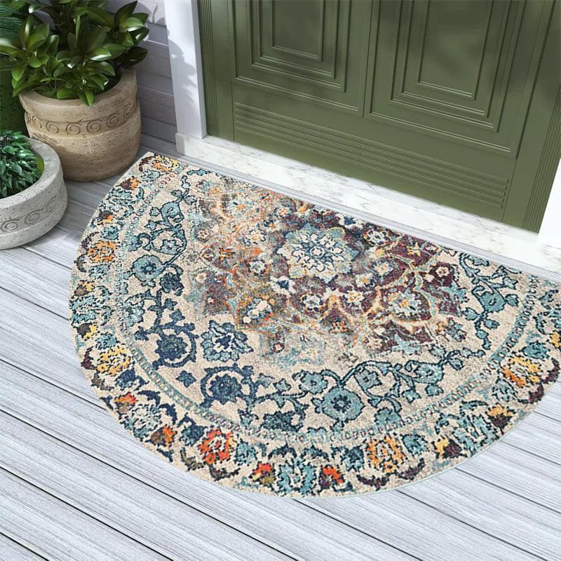 Bohemian Semi-Circle Welcome Door Mat