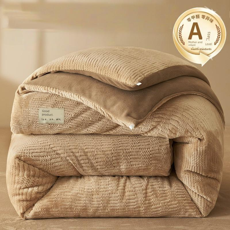 Antarctic People Luxe Winter Lambskin Quilt - Thickened Milk Fiber Duvet for Ultimate Comfort Julia M Home & Kitchen