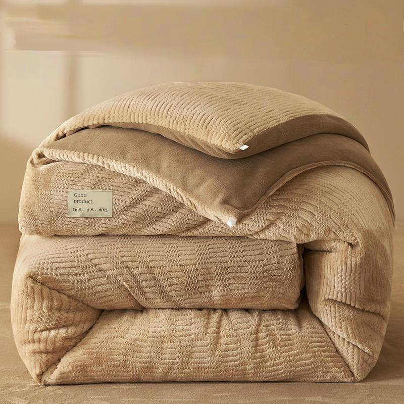 Antarctic People Luxe Winter Lambskin Quilt - Thickened Milk Fiber Duvet for Ultimate Comfort Julia M Home & Kitchen