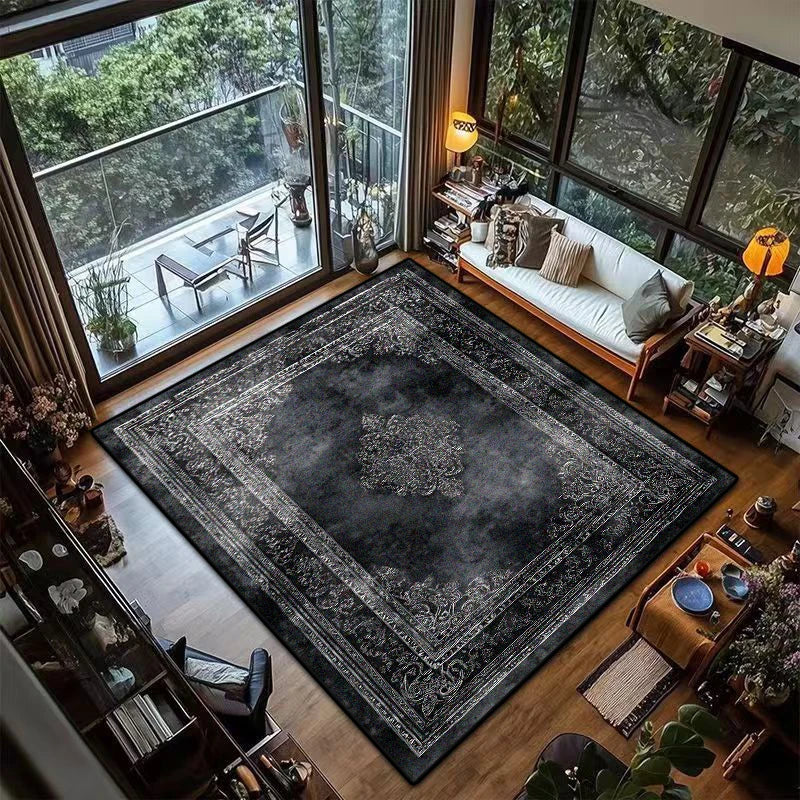 Luxury Retro Black Persian Carpet - Julia M LifeStyles