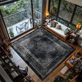 Luxury Retro Black Persian Carpet - Julia M LifeStyles