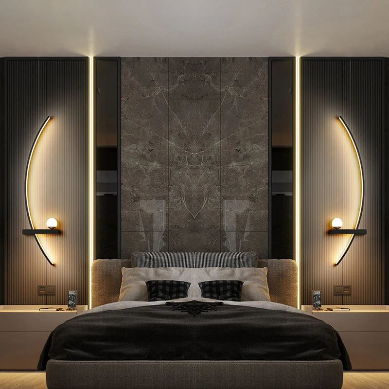 Modern LED Wall Lamp with Smart Remote Control for Bedroom and Living Room Julia M LifeStyles