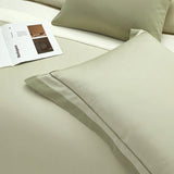 Luxury Long Staple Cotton Bedding 4/7Pcs, Sateen Weave Natural Super King Soft Chic Patchwork Duvet cover Bed Sheet Pillowcases