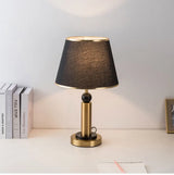 Metal Bedroom Bedside Lamp Modern Simple Cloth Cover Decorative Desk Lamp Nordic Hotel Living Room Office Reading Lamp