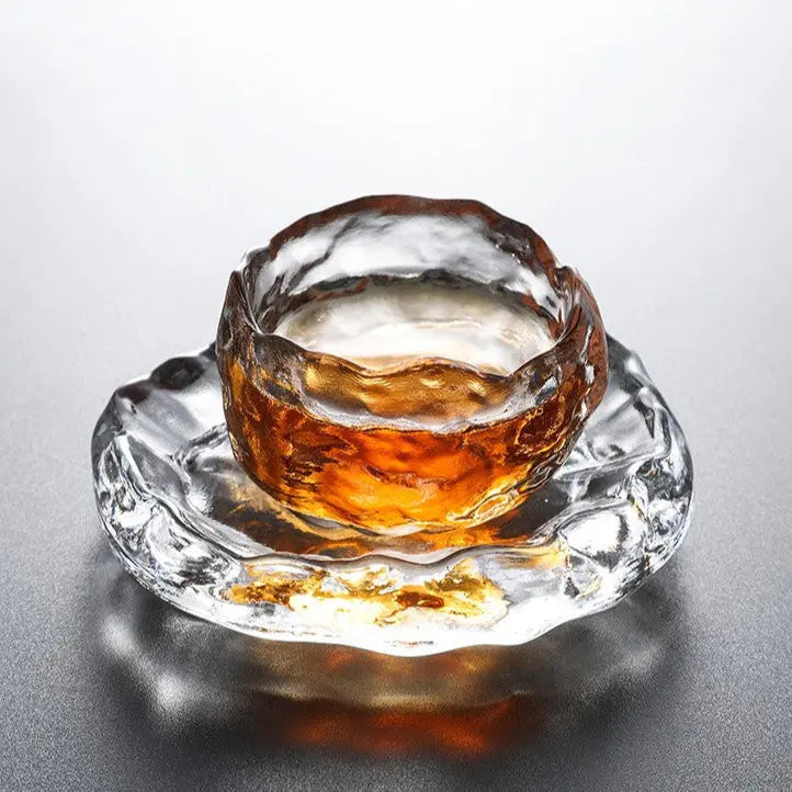 Elegant Frosted Japanese Glass Tea Cup – Single Serve Delight Julia M Home & Kitchen