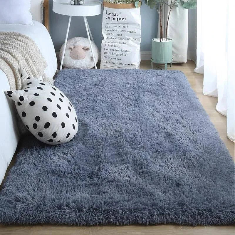 Tie-Dye Plush Carpet - Soft Fluffy Living Room Bedroom Mat - Julia M LifeStyles