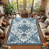 Vintage Bohemian Easy Care Foldable Door Bathroom Floor Mat