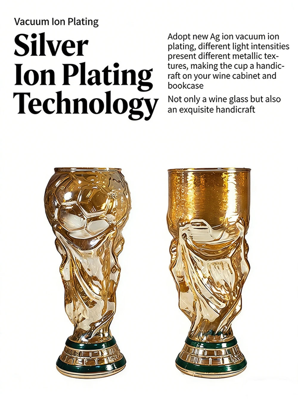 Premier Football Soccer Trophy Shaped Beer Glass