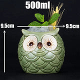 450ml Ceramic Tiki Cocktail Mug Creative Porcelain Beer Wine Mug Cup Bar Tool Julia M Home & Kitchen
