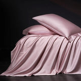 Luxury 100% Egyptian Cotton Reversible Duvet Cover Set in Silver & Purple