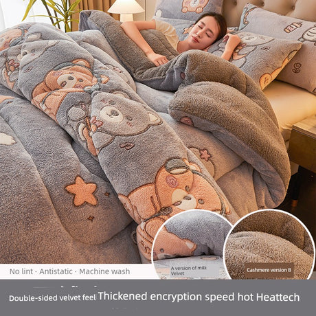 Pretty Elf Cashmere Touch Winter Quilt - Plush Heattech Milk Fiber Duvet Insert Julia M LifeStyles