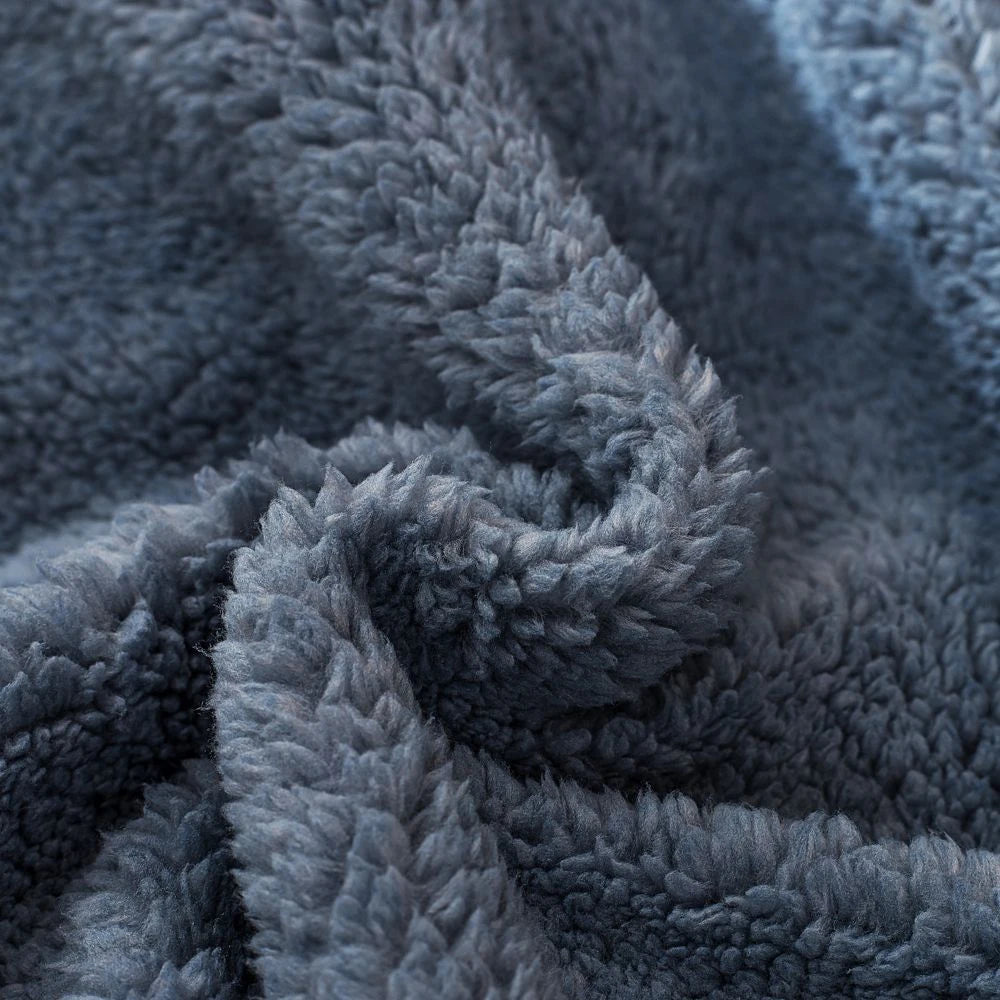 Plush Fleece Duvet Cover Set with Sheet, 4-Piece