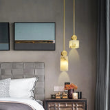 Nordic Marble+ Copper Pendant Lights LED Hanging Lamp Fixtures Bedroom Bedside Dining Room Indoor Lighting Lustres Luminaires G9 Julia M LifeStyles