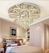 LED Modern Crystal Stainless Steel Round Dimmable RGB Chandelier