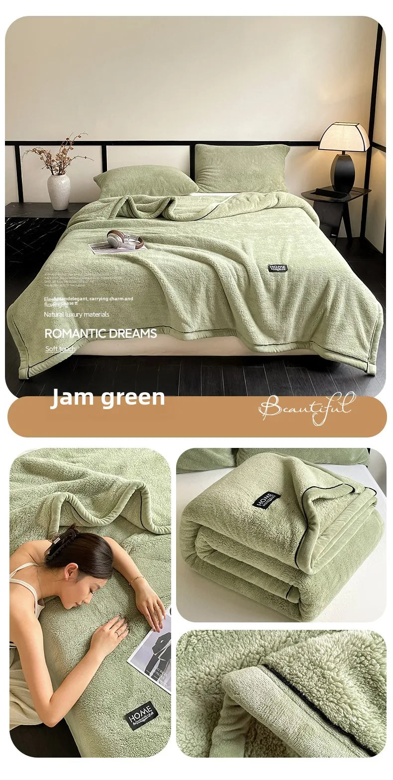 Plush Warm Winter Blanket A Grade Coral Fleece Flannel Soft Thick Bed Blankets for Sofa Single Double Couple Furry Bedspread Julia M LifeStyles