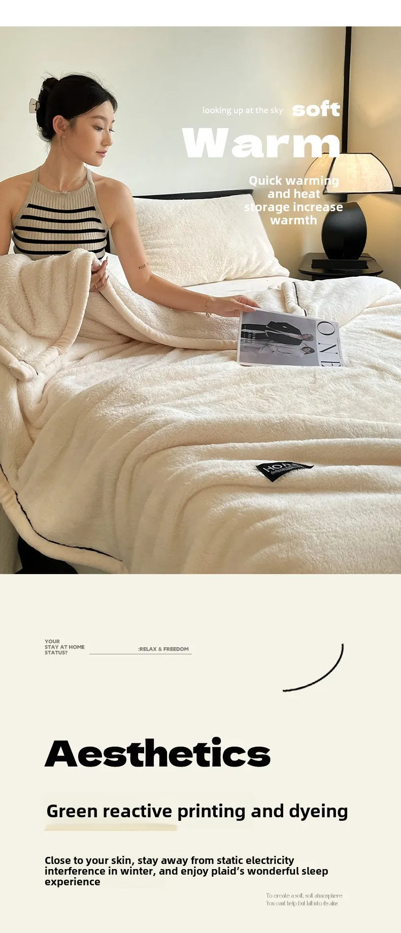Plush Warm Winter Blanket A Grade Coral Fleece Flannel Soft Thick Bed Blankets for Sofa Single Double Couple Furry Bedspread Julia M LifeStyles