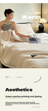 Plush Warm Winter Blanket A Grade Coral Fleece Flannel Soft Thick Bed Blankets for Sofa Single Double Couple Furry Bedspread Julia M LifeStyles