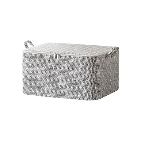 Non-woven Quilt Storage Bag with Lids Zipper Foldable Clothes Quilt Bins Container Large Capacity Dust-proof Bag Organize - Julia M LifeStyles