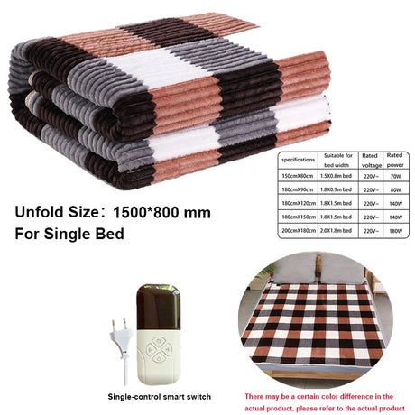 Smart Electric Heating Blanket with Automatic Thermostat