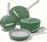 Nonstick Ceramic Cookware Set Pots Pans Lids and Kitchen Storage Non Toxic PTFE & PFOA Free Oven Safe Julia M Home & Kitchen