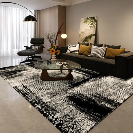 Simple Black And White Style Carpet