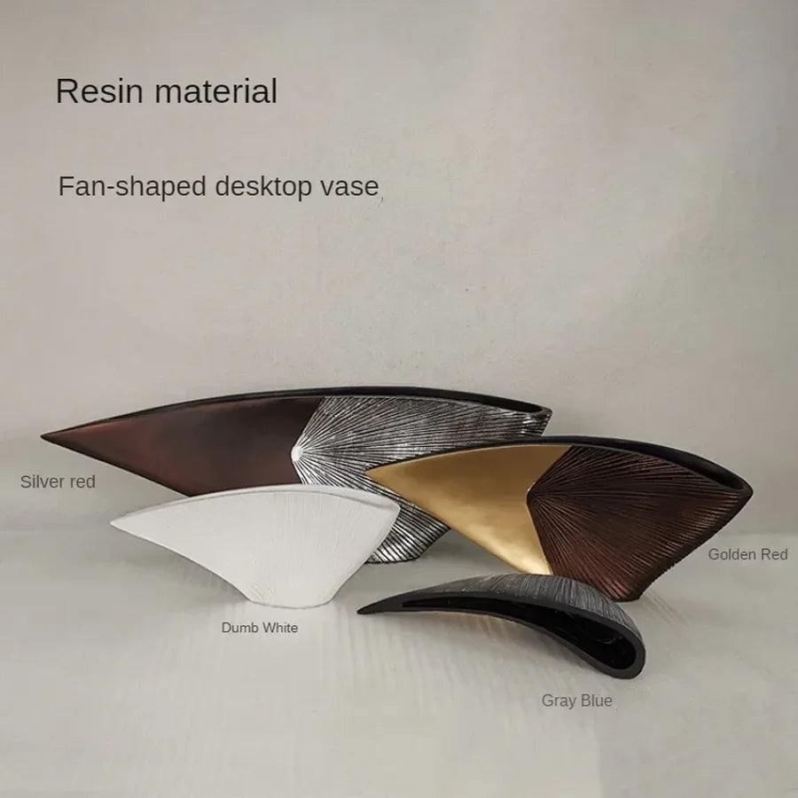 Atelier Form Sculptural Resin Vase | Modern Decorative Accent
