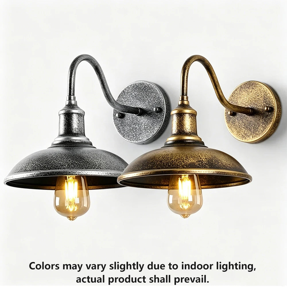Retro Waterproof LED Wall Lamp Outdoor Courtyard Villa Garden Balcony Corridor Entrance Door E27 Decorative Lighting Fixture