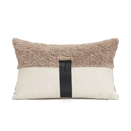 Modern simple black and white pillow cover living room sofa high-end backrest model room leopard jacquard cushion cover Julia M LifeStyles