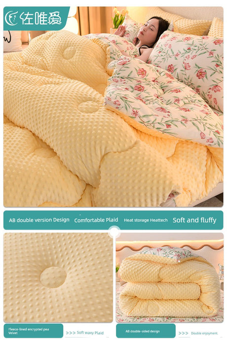 Quilt Thickened Heattech Adult Integrated Winter Quilt Spring and Autumn Duvet Insert All Year Round Neutral Machine Washable Julia M LifeStyles