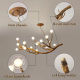 Nordic LED Tree Branch Chandelier 🌿