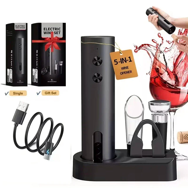 Rechargeable Electric Wine Opener Set - Julia M LifeStyles