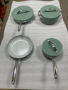 Carawayhome Nonstick Ceramic Cookware Set - Oven Safe & Easy Cleanup