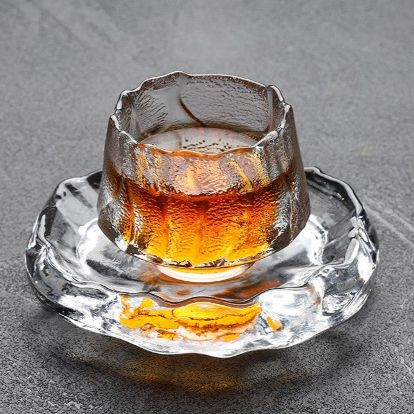 Elegant Frosted Japanese Glass Tea Cup – Single Serve Delight Julia M Home & Kitchen
