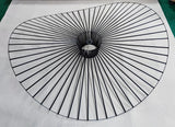 Modern French Designer Straw Hat Chandelier with LED Lighting - Julia M LifeStyles