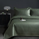 CHAUSUB Luxury Pima Cotton Quilt Set 3PCS King Queen Size,Silky Cooling Bedspread & Coverlet,Summer Lightweight Comforter