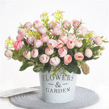 High Quality Silk Rose Bouquet for Home and Wedding Decor