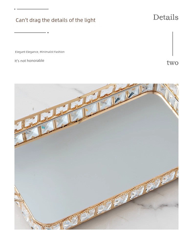 Light Luxury Style Crystal Tissue Box