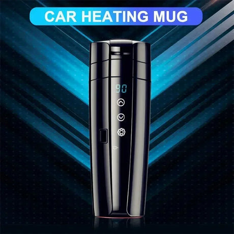 Smart Stainless Steel Car Heating Mug with Temperature Control - 400ML