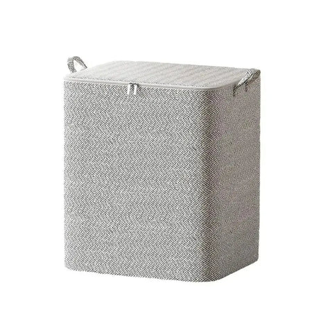 Non-woven Quilt Storage Bag with Lids Zipper Foldable Clothes Quilt Bins Container Large Capacity Dust-proof Bag Organize - Julia M LifeStyles