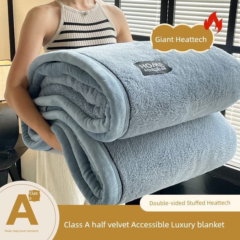 Winter Coral Fleece Cover Throw lanket Office Nap Blanket Sofa Cover Dormitory Half Velvet Blanket Julia M LifeStyles
