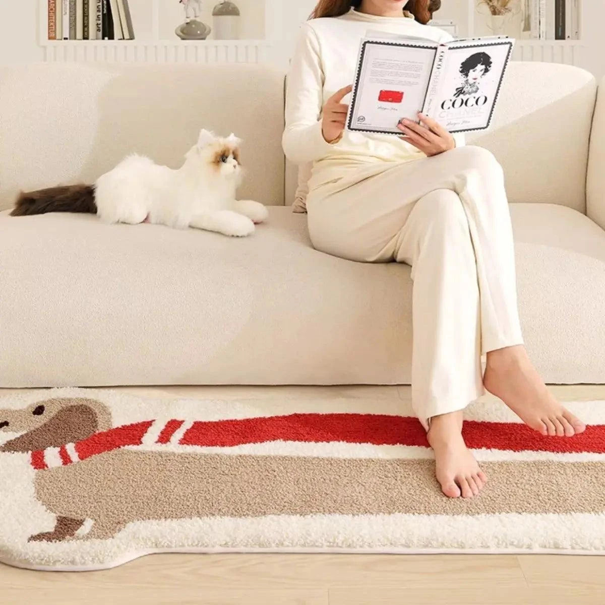 Imitation Cashmere Bedside Carpet - High-End Comfort for Every Room - Julia M LifeStyles