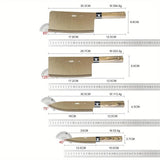 4-Piece Titanium-Coated Kitchen Knife Set