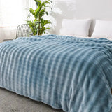 Cozy Coral Fleece Rabbit Fur Blanket for Sofa & Bedroom Julia M LifeStyles