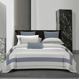 Luxury Long Staple Cotton Bedding 4/7Pcs, Sateen Weave Natural Super King Soft Chic Patchwork Duvet cover Bed Sheet Pillowcases
