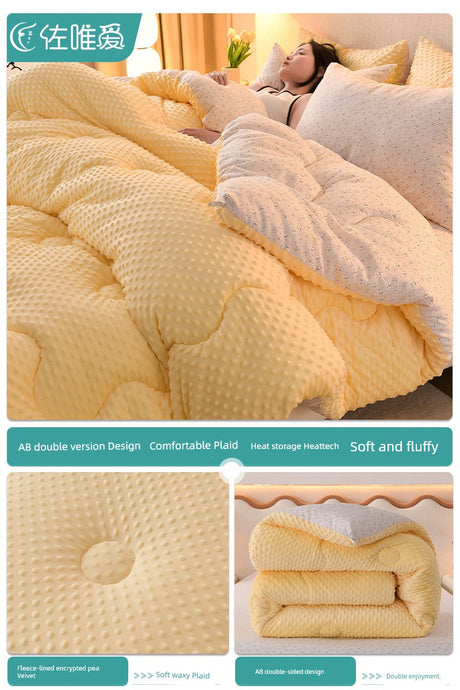 Quilt Thickened Heattech Adult Integrated Winter Quilt Spring and Autumn Duvet Insert All Year Round Neutral Machine Washable Julia M LifeStyles