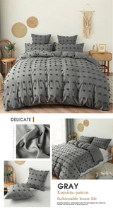 Crafts Furball King Size Bedding Set Queen Size Double Duvet Cover Set 200x200 High Quality Tufted Quilt Cover and Pillow Cases
