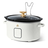 Beautiful 4Qt Slow Cooker with Touch-Activated Display, White Icing by Drew Barrymore Julia M LifeStyles