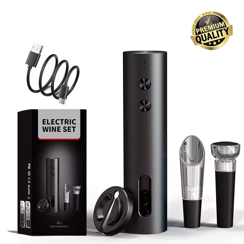Rechargeable Electric Wine Opener Set - Julia M LifeStyles