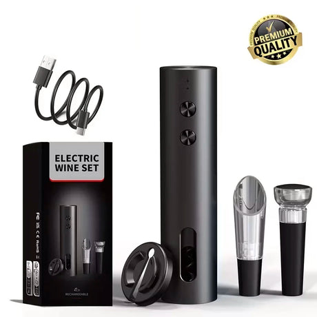 Rechargeable Electric Wine Opener Set - Julia M LifeStyles